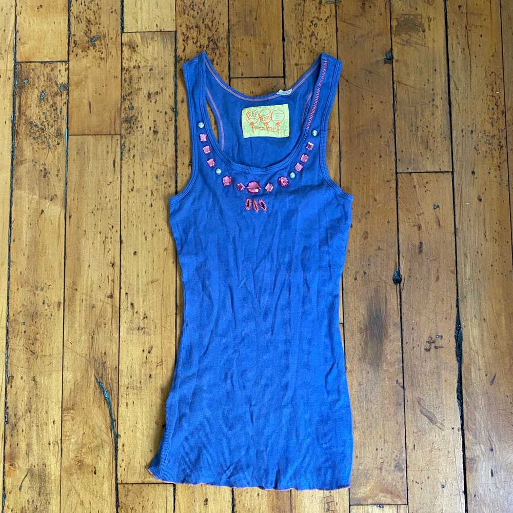 Free People bedazzled tank top